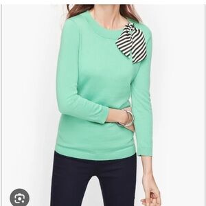 Talbots  Sweater with Silk scarf-‎ worn 3 times. 129 retail